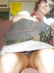 Under Skirt Vagina And Masturbation In The Train