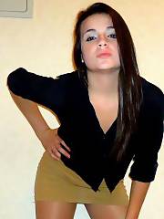 Brunette Latina With Sexual Skirt Very To Anal Party