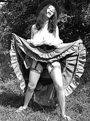 Vintage Stockings Skirt Outdoor