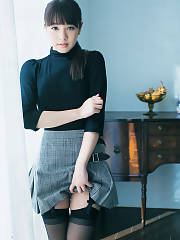 Sweet Asian Pulling Up Her Skirt