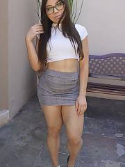 Short Biz Skirt On Cheyenne Gonzales