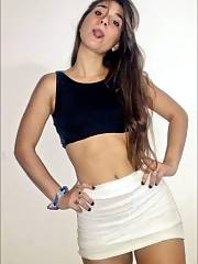 Hot Hispanic In Mini Skirt Very To Bang