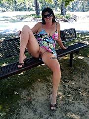 chubby mature outdoor