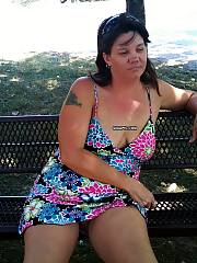 chubby mature outdoor