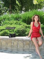 wearing panties flashing public