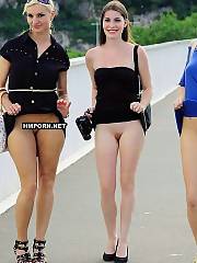 young skirt public panties