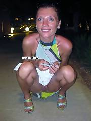 panties tease flashing outdoors