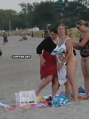 panties beach flashing legs