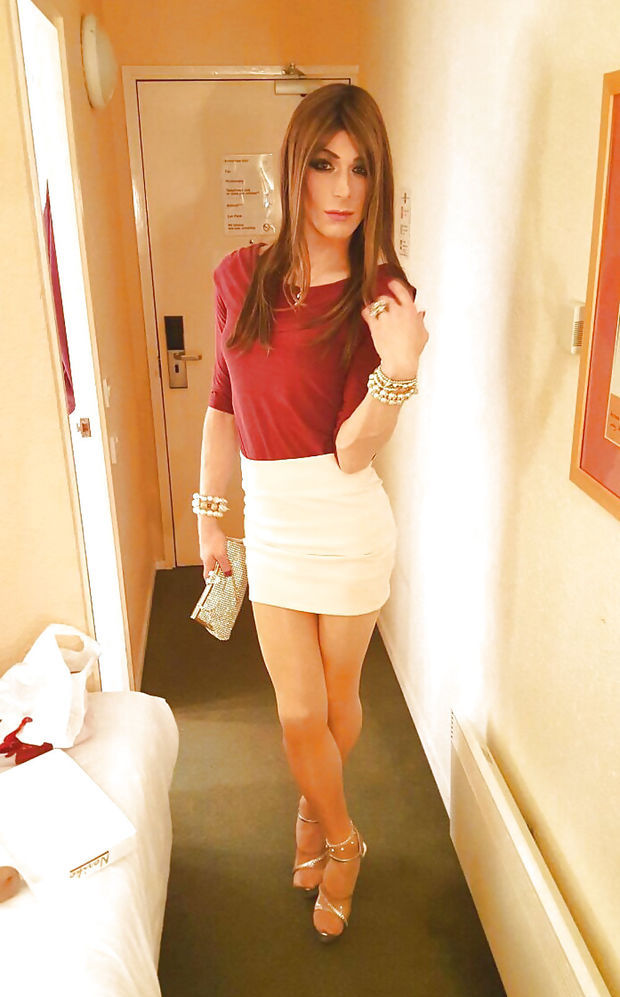 Leggy Nymph Posing Before Going Out