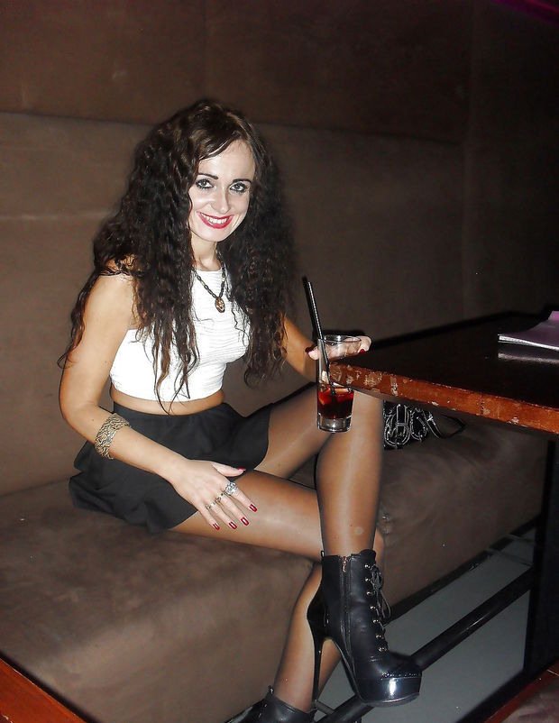 Nice Girlie Having Fun In The Club