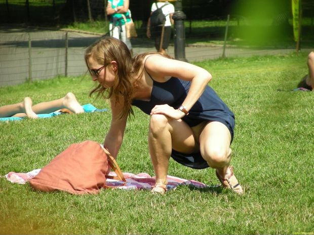 Candid Under Skirt Public