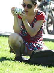 Public Caught Mom Upskirt Taking Picture