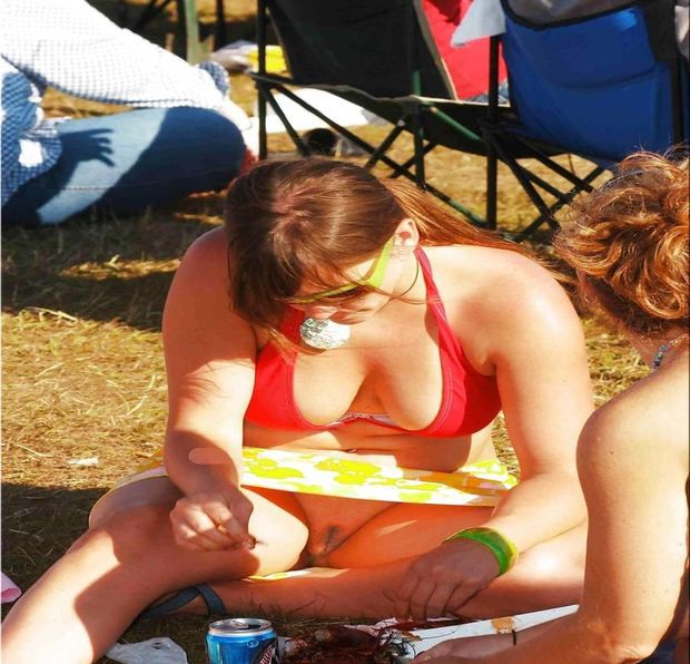 Up-skirt Twat My Aunt On The Camping