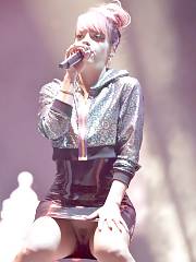 Lily Allen Cunt Under Skirt
