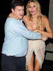Drunk Brandi Glanville Flashes Nipslip & Upskirt