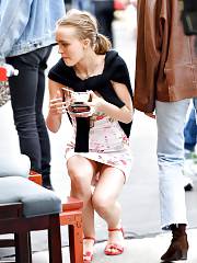 Lily Rose Depp Panty Up-skirt