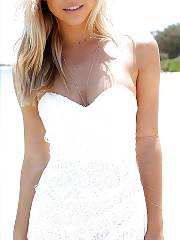 Wearing A Sexy White Skirt