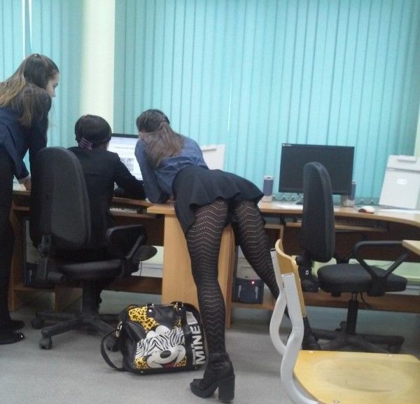 Pantyhose In Classroom