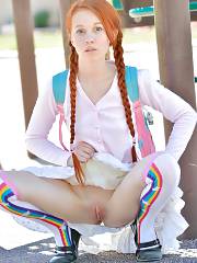 Dolly Little Up-skirt On The Playground FTV