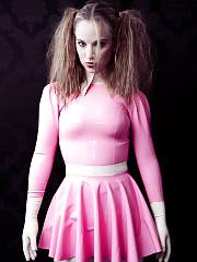 Pink Latex Skirt
