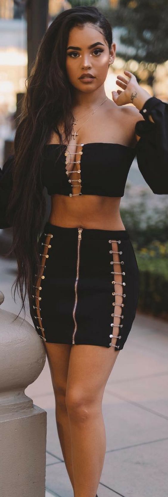 Sexual Crop Top & Skirt