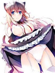 CatGurl Lifts Her Skirt
