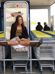 Under Skirt At The Market
