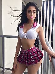 Amazing Babe Showing Off Her Uniform