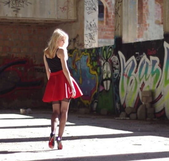 Blond Insta Nymphs In Abandoined Building