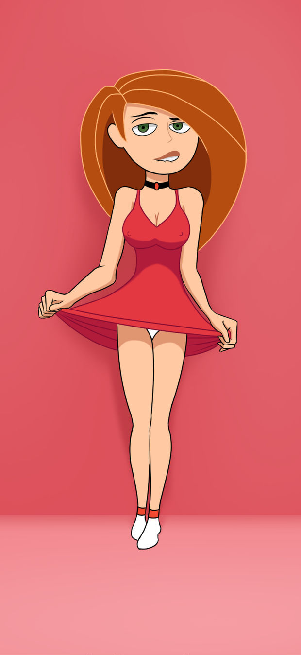 Kim Possible Lifting Her Skirt