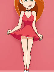 Kim Possible Lifting Her Skirt