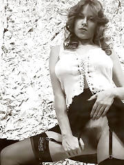 Vintage Stockings Unshaved Upskirt