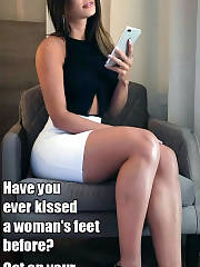 Sexual Brunette In Ankle Strap Heels And Skirt Feet Worship Caption