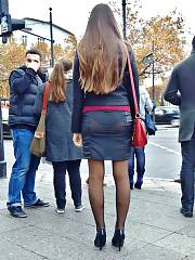 Transparent Skirt & Stockings
