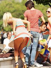 Backside Up-skirt Oops