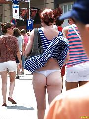 Outdoor Panties Upskirt
