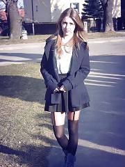 Teen Pantyhose Skirt