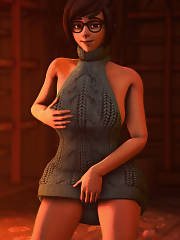 Sweater Skirt And A Sexual Smile