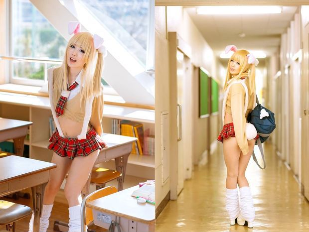 Light Haired Mini Skirt