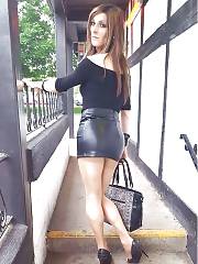 Posing Outdoors In Really Alluring Outfit
