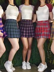 Short Skirted Teenager Parade