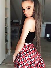 Rectal With Plaid Skirt