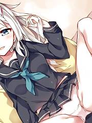 Silver Haired Ecchi Grrl